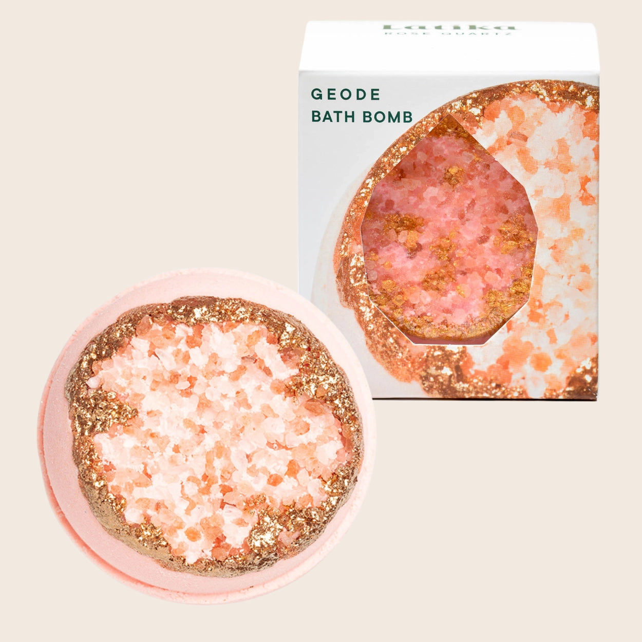 Rose Quartz Crystal Geode Bath Bomb `