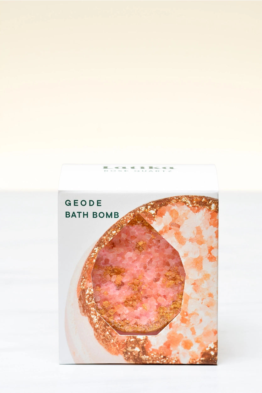 Rose Quartz Crystal Geode Bath Bomb `