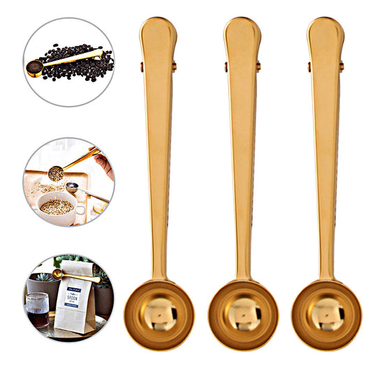 Coffee Scoop With Bag Sealing Clips