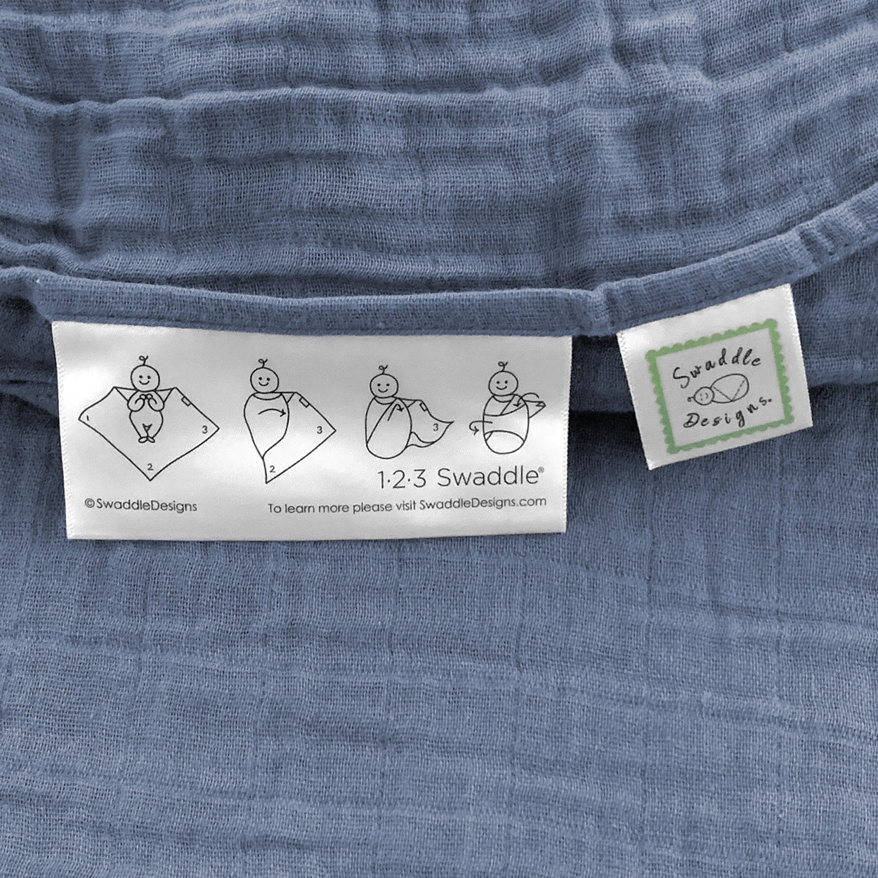 SwaddleDesigns-Muslin Swaddle Blanket, Premium Cotton