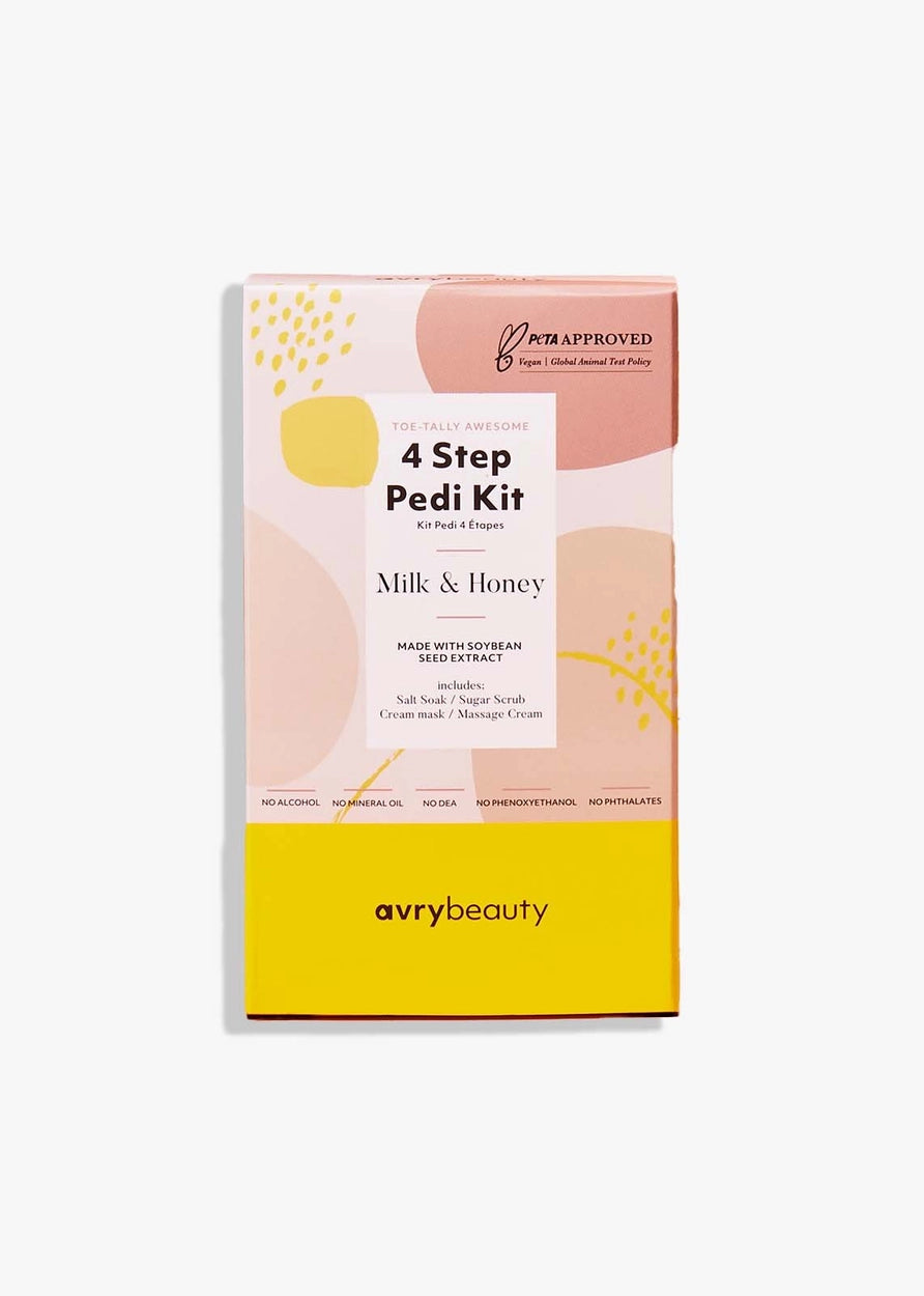 AvryBeauty-Milk & Honey 4 Step Pedi Kit