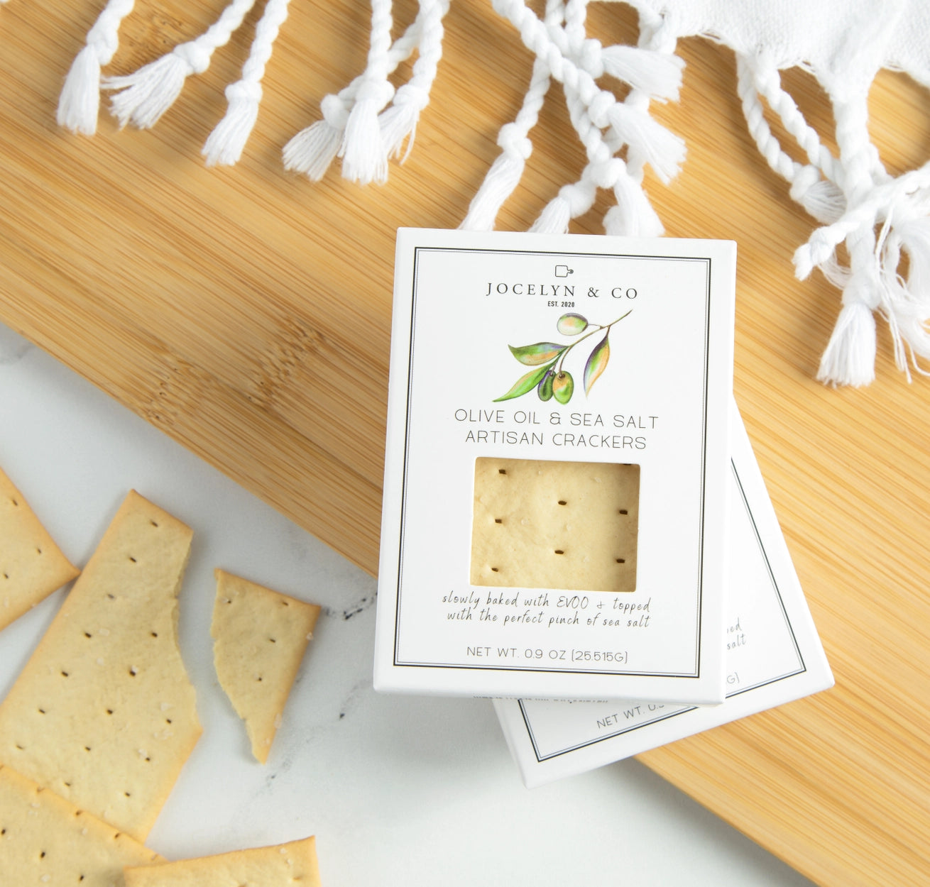 Jocelyn & Co-Mini Olive Oil & Sea Salt Crackers