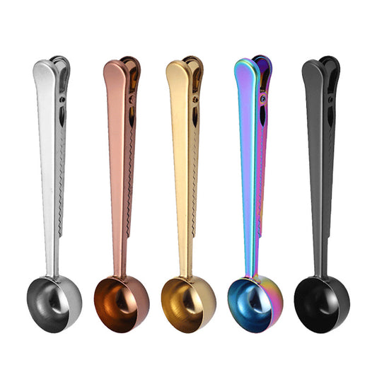 Coffee Scoop With Bag Sealing Clips