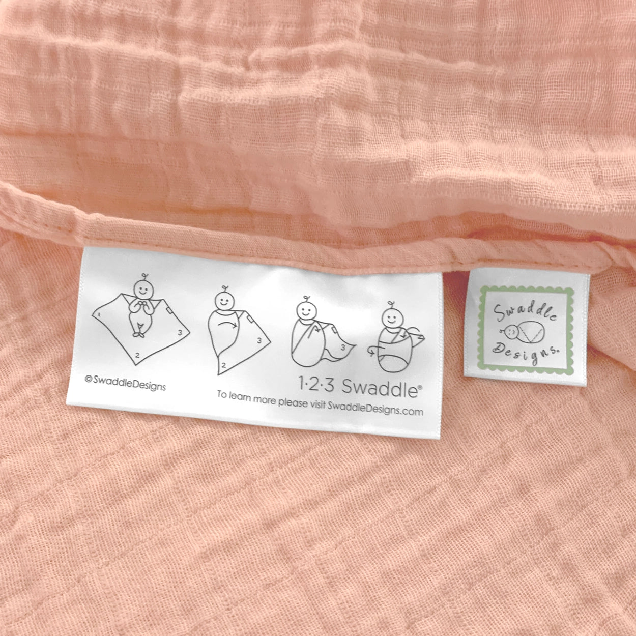 SwaddleDesigns-Muslin Swaddle Blanket, Premium Cotton