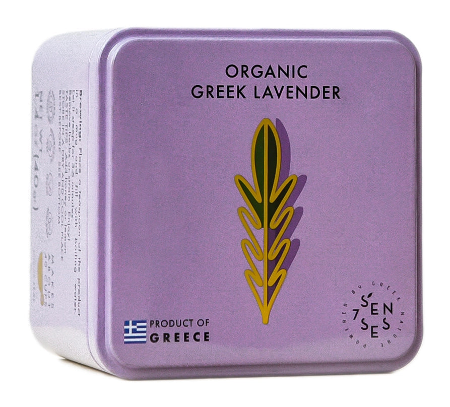 Seven Senses Organic-Organic Greek Lavender Tea Tin